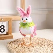 Pet Deals!Spring Fabric Birds Decorations For The Home,Spring Decor Clearance,Easter Plush Birds Decor for The Home,Standing Easter Bird Decorations,Fabric Easter Bird Decoration with Cute Ears Decor